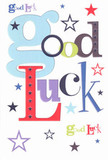 The heart of encouragement beats strong in this cheerful good luck card, a favourite among our Chelmsford neighbours looking to support friends and family. The words 'Good Luck' are artfully composed in an array of joyful, intertwined fonts-each one painted in shades of blue, red, sage green, and purple, echoing both optimism and sincerity. Scattered throughout the clear white canvas, star-shaped bursts-ranging from rich navy to dreamy lilac and hints of lemon yellow-bring to mind the excitement of fireworks over Admirals Park or the promise of a new day in Great Baddow. Even the smooth, high-quality card texture invites a quiet moment of anticipation, much like unwrapping a fresh, local bouquet. This card is the sort you'd press into a loved one's palm before a Chelmsford College exam or a first day at a new job-imbued with hope, joy, and the simple magic that comes from knowing you're supported by your community. Every stroke and star feels thoughtfully chosen, weaving together care, luck, and the enduring spirit of well-wishing so familiar in Chelmsford gatherings.